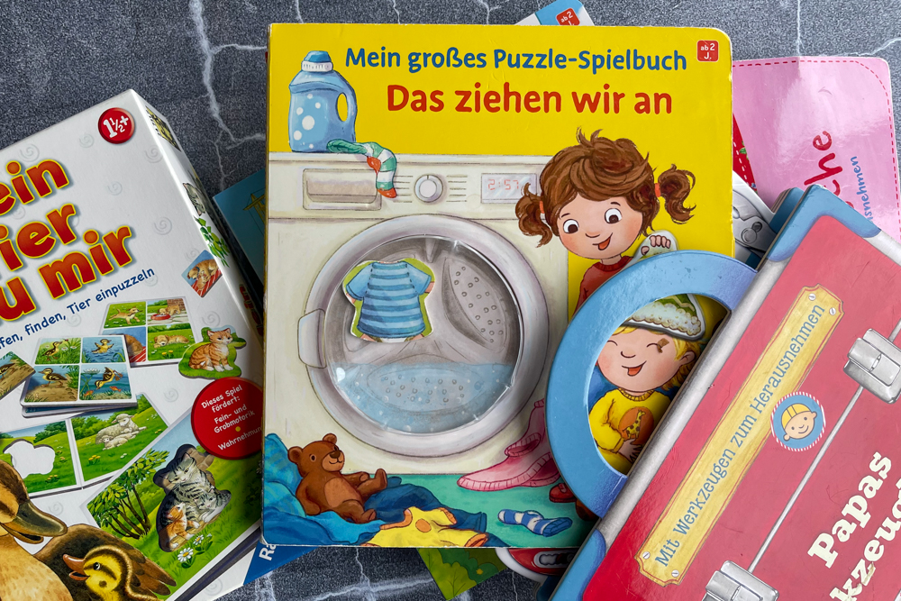 Puzzlebücher zum ersten Geburtstag